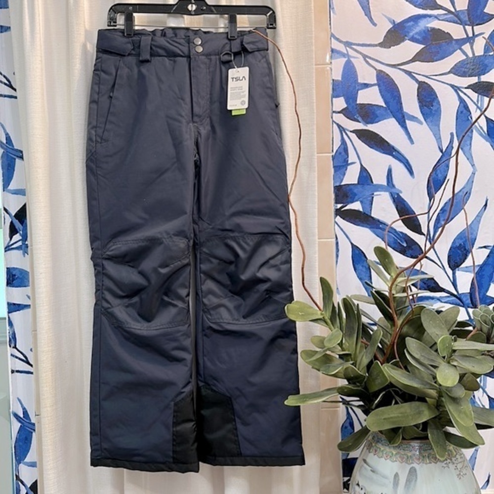 NWT TSLA Progresive Sports Gear Youth Black Ski Snowboard Pants Size 14-16